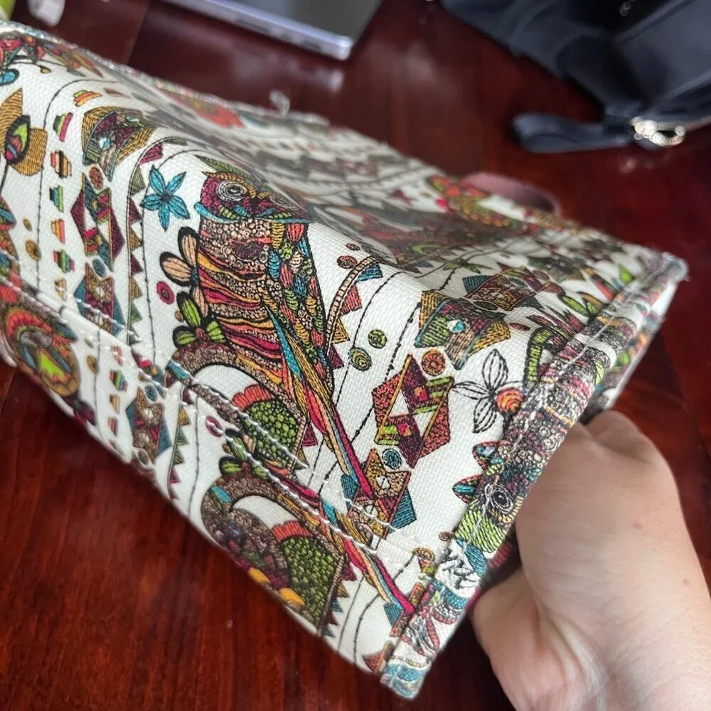 Sakroots Artist‎ Circle Owl Print Lunch Bag